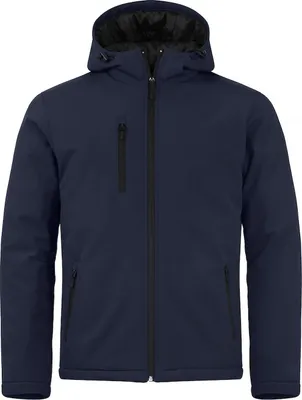 Produktbild von Clique Softshelljacke wattiert mit Kapuze und Reißverschlusstaschen WP 5000
