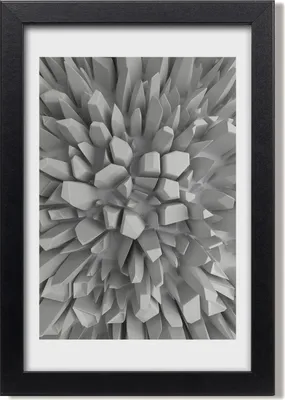 Produktbild von Bild 20x30 MDF-Rahmen, Wandkunst 3D-Abstraktion