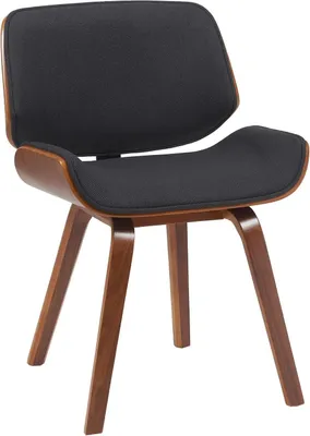 Produktbild von Esszimmerstuhl mit Stoffpolsterung - Retro-Design - Hoher Sitzkomfort