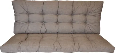 Produktbild von Premium Kissen , Polster für Hollywoodschaukel , Gartenschaukel , Gartenbank B 130 cm , Fb. Colore grigio (dunkel grau)