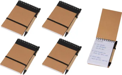 Produktbild von 5x Schreibset / Kugelschreiber und Spiral-Notizbuch mit "To do Liste" / ca. A6