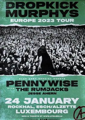 Zdjęcie produktu dla Dropkick Murphys - Trasa koncertowa po Europie 2023 - PLAKAT - 60x80 cm