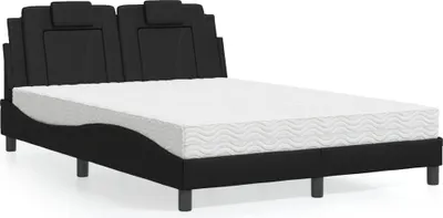 Immagine prodotto di Letto con materasso nero 120x200 cm in ecopelle