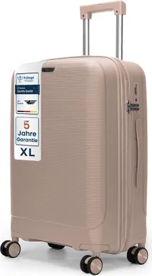 Produktbild von 4FLY Leichter Hartschalen-Reisekoffer XL 75 cm (90L) – mit TSA-Schloss, 4 Spinner-Doppelrollen und Aluminium-Teleskopgriff, Aufgabegepäck