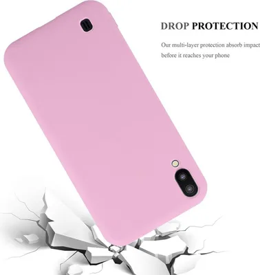Produktbild von Cadorabo Hülle für Samsung Galaxy A10 / M10 Schutzhülle in Rosa Handyhülle TPU Silikon Etui Case Cover