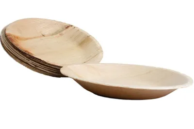 Obrázok produktu pre 10x okrúhly tanier s palmovými listami veľkosti 23 cm