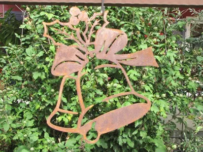 Produktbild von Edelrost Fensterbild Glockenpaar