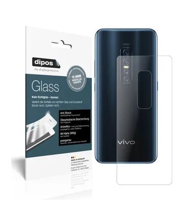 Produktbild von 2x Schutzfolie für Vivo V17 Pro Rückseite matt - Anti-Shock 9H Folie dipos Glass Kunststoffglas