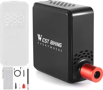 Produktbild von Tragbare elektrische Fahrradreifenpumpe Tragbarer Hochdruck-Fahrradreifenfueller USB wiederaufladbarer Digitalanzeige-Inflator
