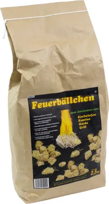 Produktbild von Raiffeisenwaren Feuerbällchen Anzünder, Inhalt 2,5 kg, Brenndauer 10 min