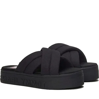 Produktbild von Tommy Jeans Damen Klassische Sandalen EN0EN02465 BDS Farbe: Schwarz Größe: 41