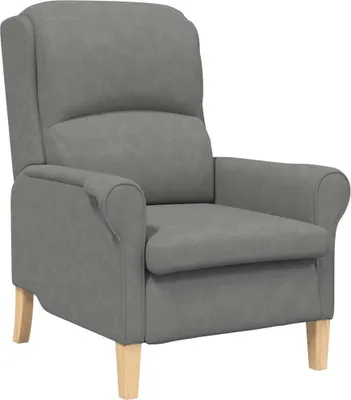 Zdjęcie produktu dla vidaXL Fotel ciemnoszary 76 x 94 x 102 cm mikrofibra