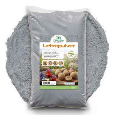 Produktbild von Terra Exotica Lehmpulver anthrazit 5 kg - versch. Farben zur Auswahl – Natürlicher Bodengrund für Terrarien, Ideal für Reptilien, Amphibien, Insekten