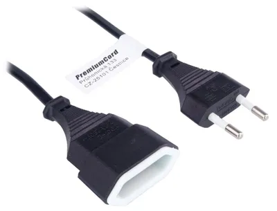 Immagine prodotto di Cavo di rete PREMIUMCORD 230V, prolunga a forcella, 5m (kpsm5)