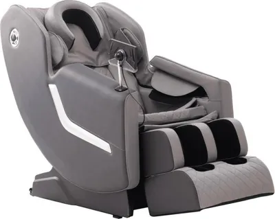 Produktbild von Happy Home Premium Massagesessel mit Zero Gravity Heizfunktion Bluetooth und Luftkissenmassage ca 145 x 73 x 97 cm Grau