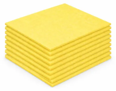 Produktbild von 10er Set Schwammtücher Gelb - Spültücher extrem saugstark - Putztücher - Wischtücher Allzweck Reinigungstuch - Schwammtuch für Küche Haushalt - Abwaschtuch - wiederverwendbare Küchentücher