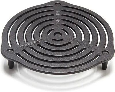 Productafbeelding van Stapelrooster Gietijzer - Extra kookniveau - Buiten koken - Creëert meerdere niveaus - 23 cm diameter - Zwart