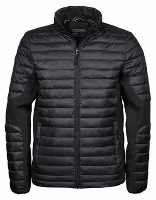 Produktbild von Treejays Herren Stepp Crossover Jacke FK926 (2XL) (Schwarz/Schwarz)