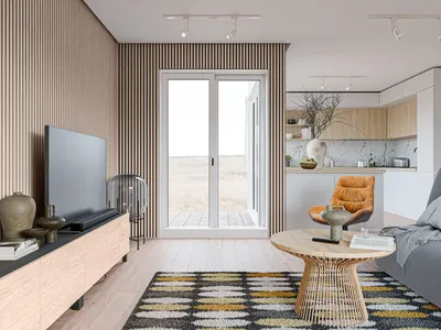 Produktbild von Akustikpaneele Wandverkleidung Grey Oak 240 cm Filz schwarz