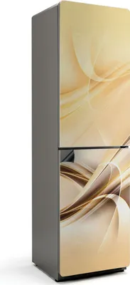 Produktbild von Abstrakte Wellen und Linien – Magnetische Kühlschrank Abdeckung – Dekorfolie magnetisch Küche – Kühlschrank Magnet Deko – selbstklebende Magnettafel – Magnetfolie für Kühlschranktür – 60x205 cm