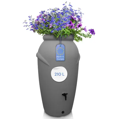 Produktbild von Regentonne 210/360/440 Liter - Amphore Design Grau / 210L
