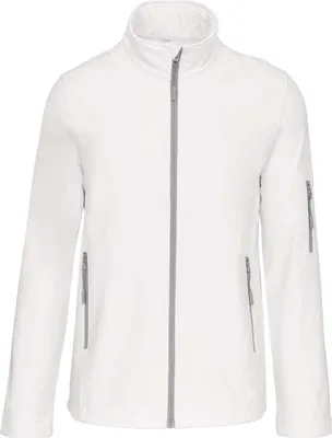 Produktbild von Kariban Herren Softshell Jacke Softshelljacke Übergangsjacke Jacke, Größe:4XL, Farbe:Weiß