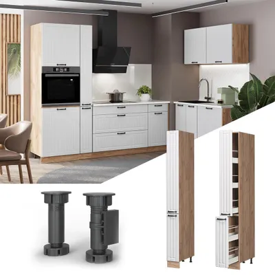 Immagine prodotto di Armadio da farmacia Vicco Fame-Line Bianco rustico/Rovere dorato 20 cm, Model 61666