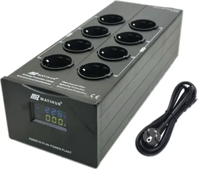 Image de Conditionneur d'énergie audio, 8 prises, protection contre les surcharges, M-TR80, fiche EU