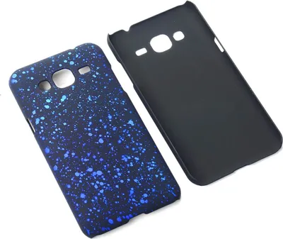 Produktbild von Handy Hülle Schutz Case Bumper Schale für Samsung Galaxy J3 3D Sterne Blau