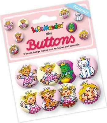 Produktbild von Mini Button Set Prinzessin