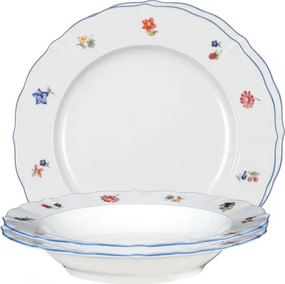 Produktbild von Seltmann Weiden Sonate Tafelservice, 6 Person(en), Porzellan, Weiß, Rund, 26 cm, 23 cm