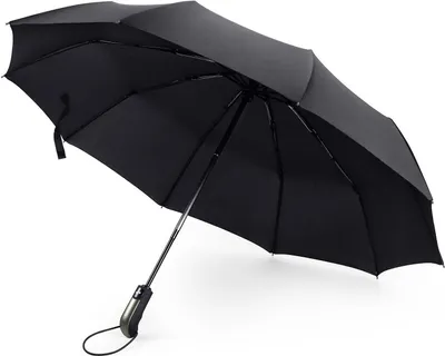 Produktbild von Regenschirm (Windsicher & Sturmfest) - Mini Outdoor Taschenschirm Reise Schirm mit Auf-Zu Automatik