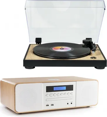 Produktbild von Stereoanlage / Digitale Minianlage mit Plattenspieler THOMSON TT300 & MIC201