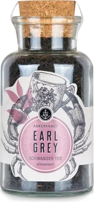 Produktbild von Earl Grey Schwarztee, 90g im Korkenglas