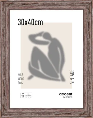 Produktbild von accent by nielsen Holz Bilderrahmen Vintage, 30x40 cm, Braun