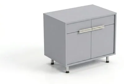 Image de Buffet élégant gris, commode, meuble de rangement pour salon, design moderne