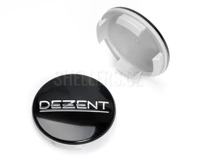 Obrázok produktu pre Stredový kryt zliatinového kolesa Ø 56/60 mm, plast Dezent ZT2000B, s logom, čierny