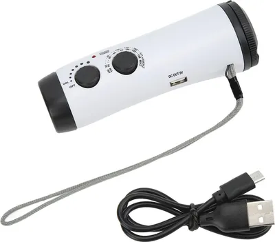 Image de Radio météo portable d'urgence, manivelle solaire multifonctionnelle AM FM pour l'extérieur
