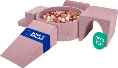 Produktbild von KiddyMoon Spielplatz Aus Schaumstoff Für Kinder Mit Bälle Waschbare Bezug