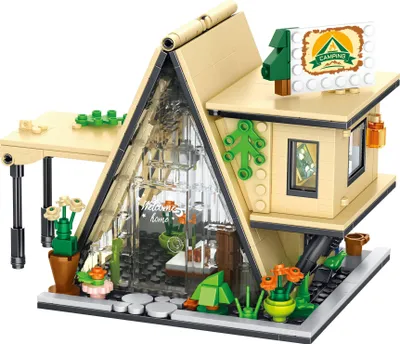 Produktbild von Forange FC8506 Zelthaus LED Klemmbausteine 579pcs Spielzeug Bausatz-NEU