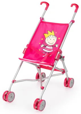 Obrázok produktu pre Bayer Design 30182AA - Kočík pre bábiky, skladací/skladací, s dvojitými kolesami, ružový, Princess