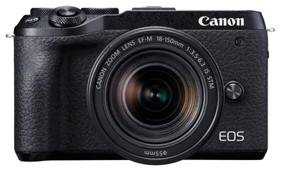 Produktbild von Canon EOS M6 Mark II Body, 32,5 MP, 6960 x 4640 Pixel, CMOS, 4K Ultra HD, 361 g