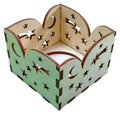 Bastelset aus Holz, natur, 28 x 19 x 5,5 cm