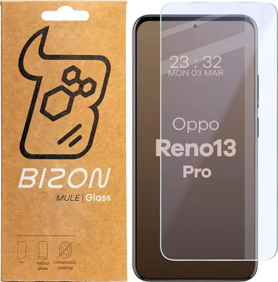 Produktbild von Elastyczne szkło hybrydowe Bizon Glass Mule do Oppo Reno13 Pro