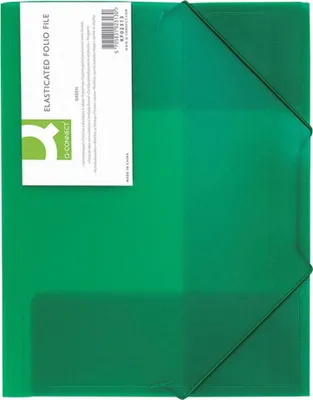 Produktbild von Connect Folder Clip & Elastic Frosted Green, 32 cm, 24,8 cm, Grün, 24 Stück