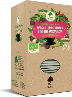 Produktbild von -HIMBEER-INGWER-TEE (25 x 3 g) 75 g – DARY NATURY