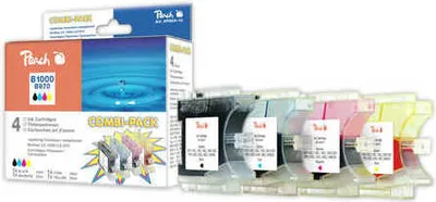 Produktbild von Peach 0F319089, Schwarz, Cyan, Magenta, Gelb, 22 ml, 60 ml, 4 Stück(e), Multipack