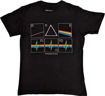 Image de Pink Floyd Prism Heart Beat Black XL T-shirt