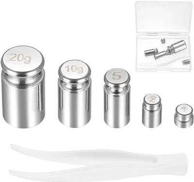 Produktbild von Kalibriergewichte Set von 5 für präzise Messungen - verschiedene Größen