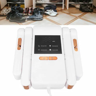 Produktbild von Schuhtrockner mit Timer und Geruchsentfernung, 4 Betriebsmodi, Schnellheizung, faltbar, für Schuhe, Stiefel & Handschuhe